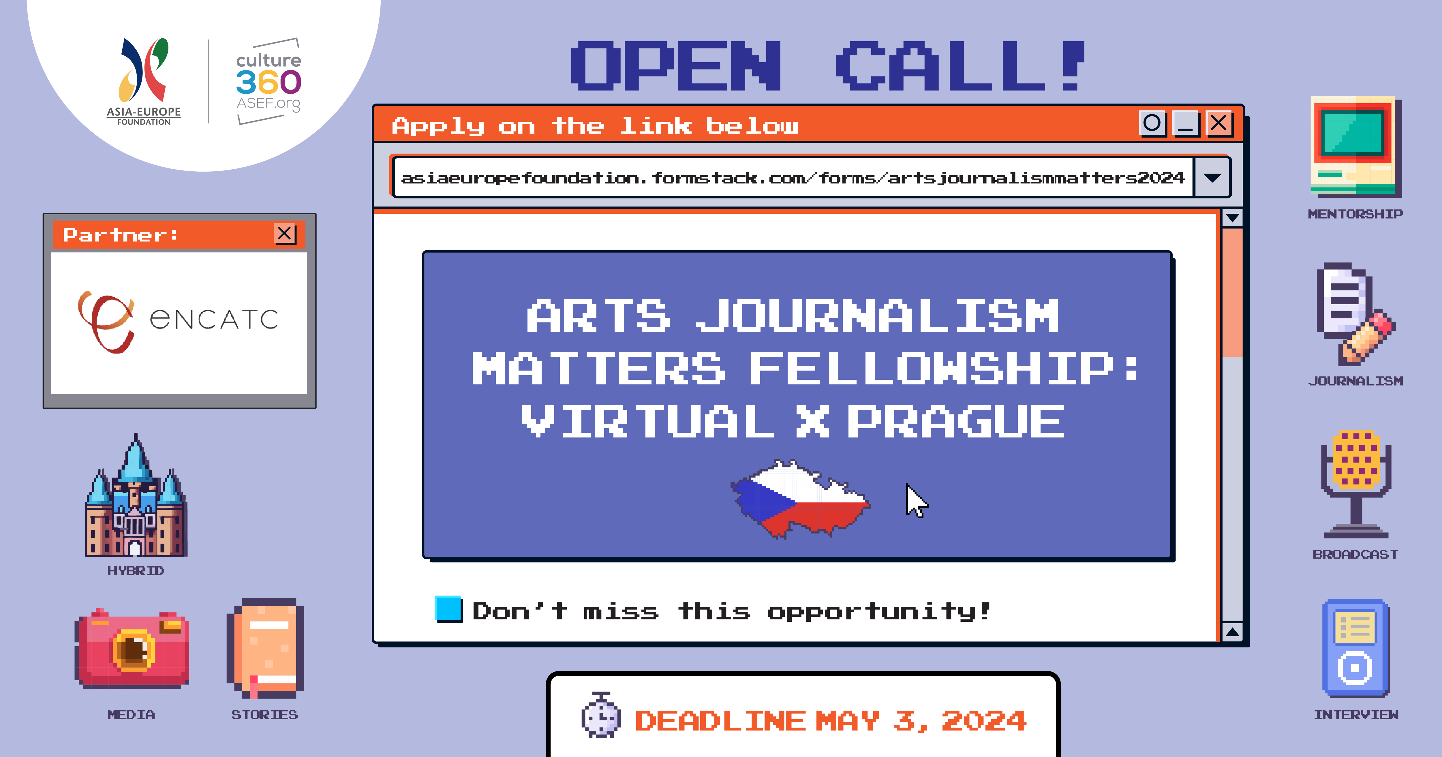 Arts Journalism Matters Fellowship 2024: Virtual x Prague | Open Call