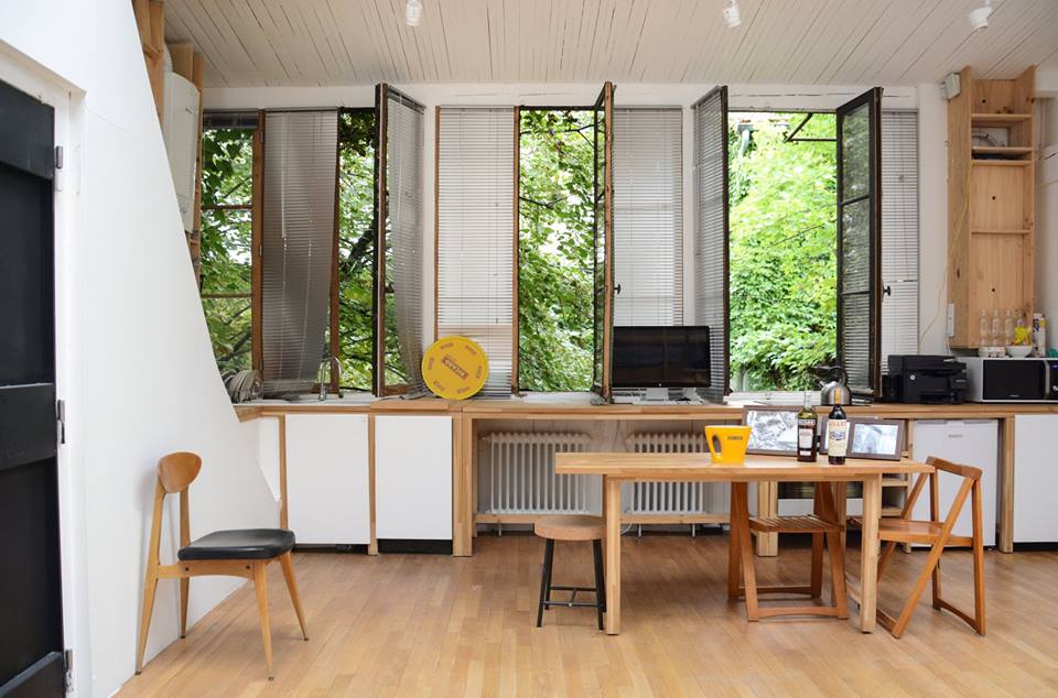 Interior image of villa vassilieff residency space in paris