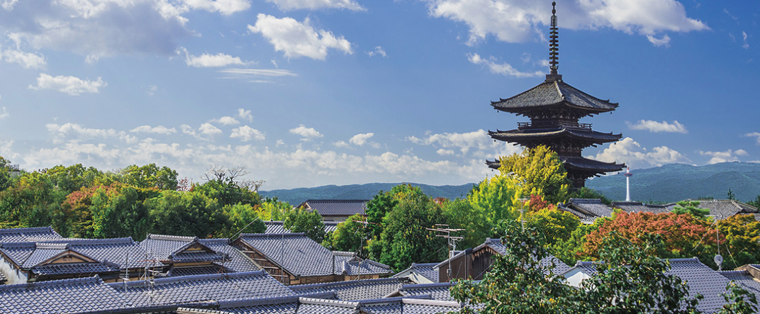 skyline of Kyoto