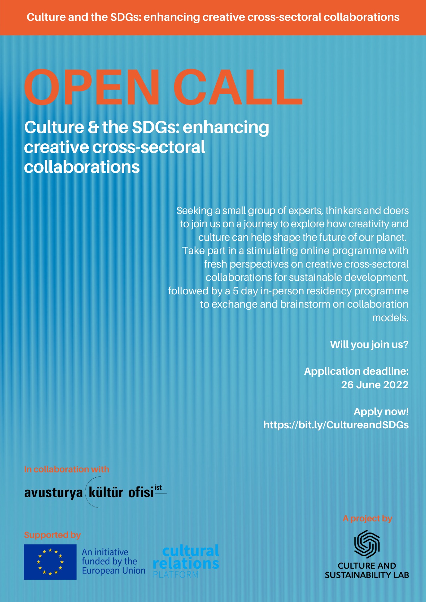 Culture and sustainability lab call for participants