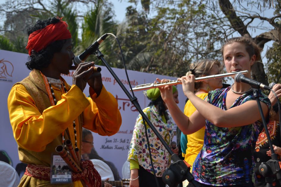 Musician from Denmark and Bengal collaborating at Sur Jahan