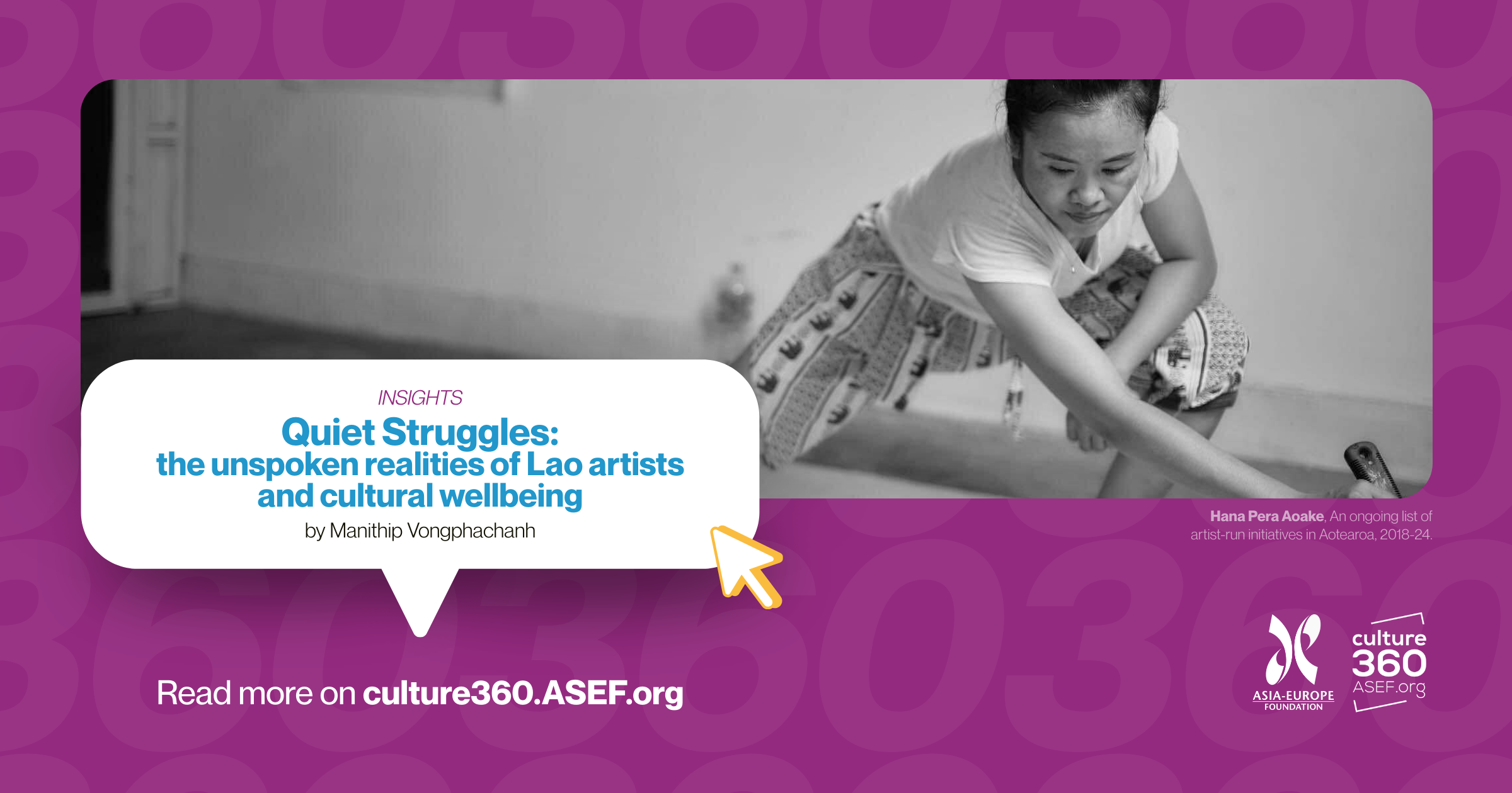 Quiet Struggles: The Unspoken Realities of Lao Artists and Cultural Wellbeing