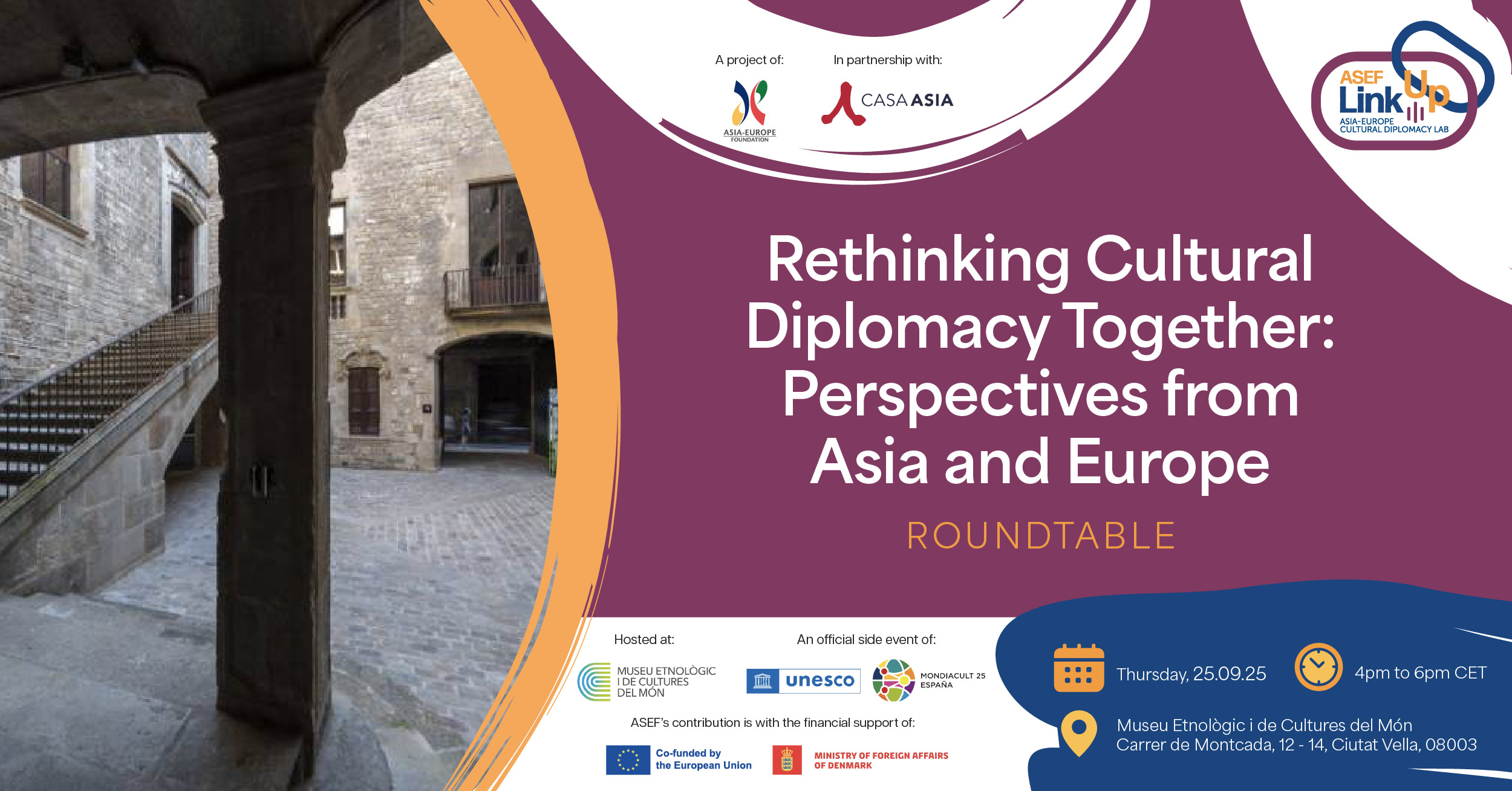 ASEF LinkUp Roundtable at UNESCO MONDIACULT 2025 | Rethinking Cultural Diplomacy Together
