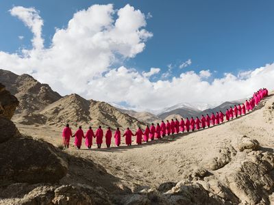 In the Pink. Doyel Joshi and Neil Goshe Balser © sā Ladakh
