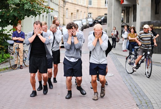 Eglé Budvytytė | Choreography for the Running Male, 2012, performance, 30 mins | Courtesy the artist | Photograph: Ieva Budzeikaite | Commissioned by Contemporary Art Centre, Vilnius