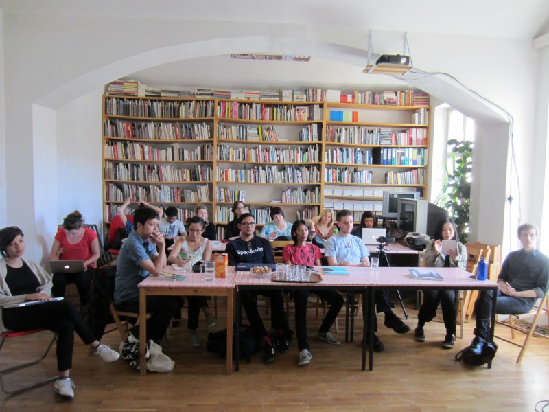 The presentations of curatorial practices in the context of Southeast Asia in Ljubljana, SCCA Project Room (Photo credit SCCA-Ljubljana archive