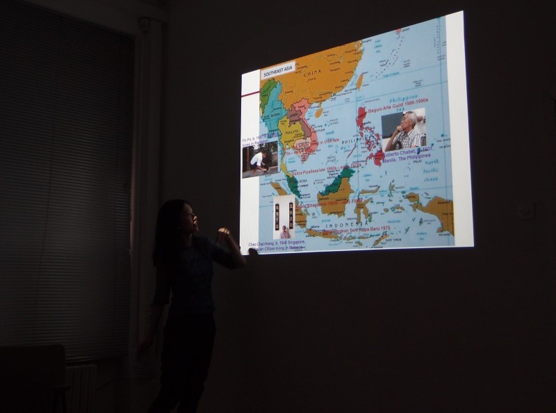 The presentations of curatorial practices in the context of Southeast Asia in Ljubljana; Isabel Ching: Frames of Conceptualism from Southeast Asia, SCCA Project Room (Photo credit: SCCA-Ljubljana archive)