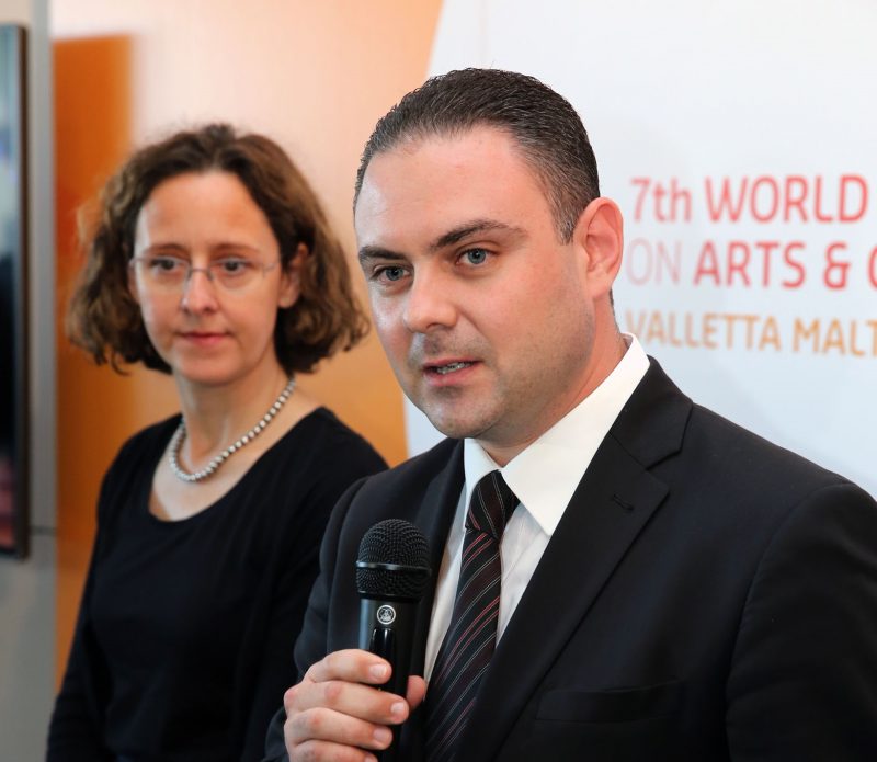 Dr Nina OBULJEN, Programme Director and Dr Owen BONNICI, Minister of Culture, Malta