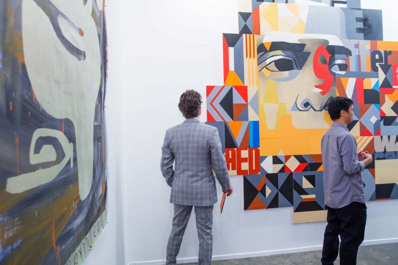 Mark Barretto, Untitled (2013; right, partial view), Art Dubai, Marker 2016. Photo courtesy Art Dubai