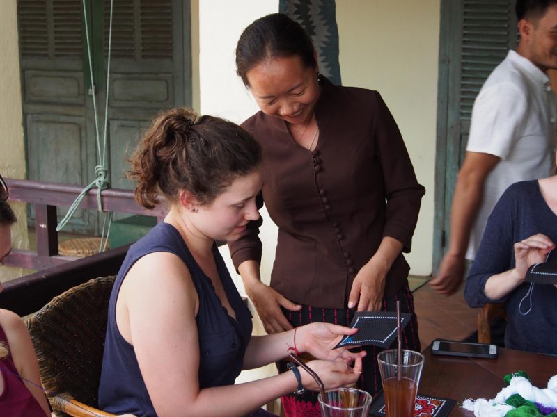 Hmong embroidery workshop